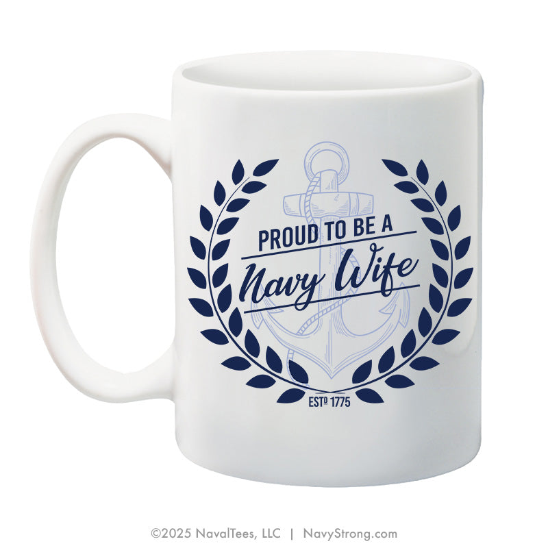 "Navy Wife" | 15 oz Coffee Mug