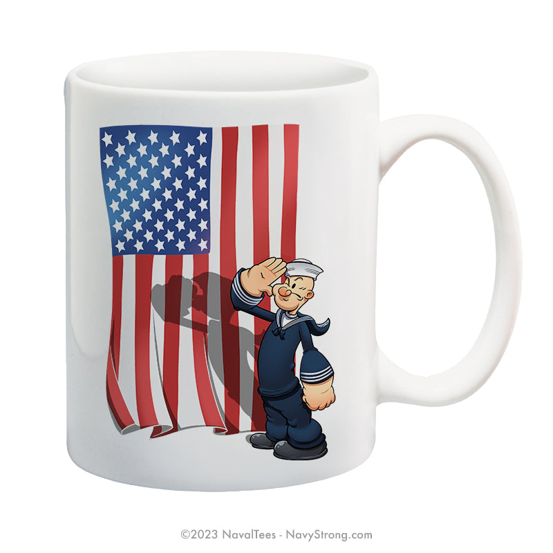 "Patriotic Popeye" | 15 oz Coffee Mug