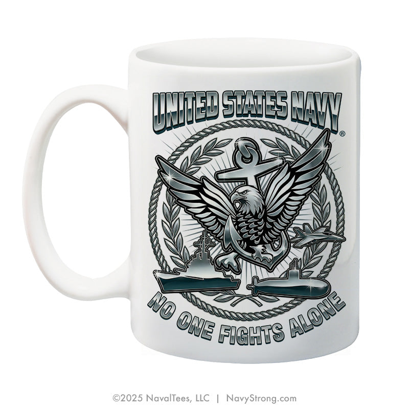 "Chrome Eagle" | 15 oz Coffee Mug