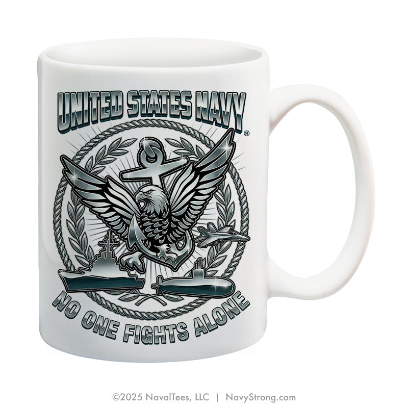 "Chrome Eagle" | 15 oz Coffee Mug