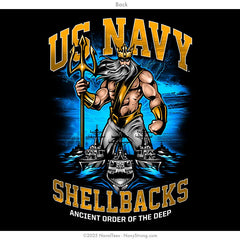 "King Neptune" Long Sleeve Tee | Black