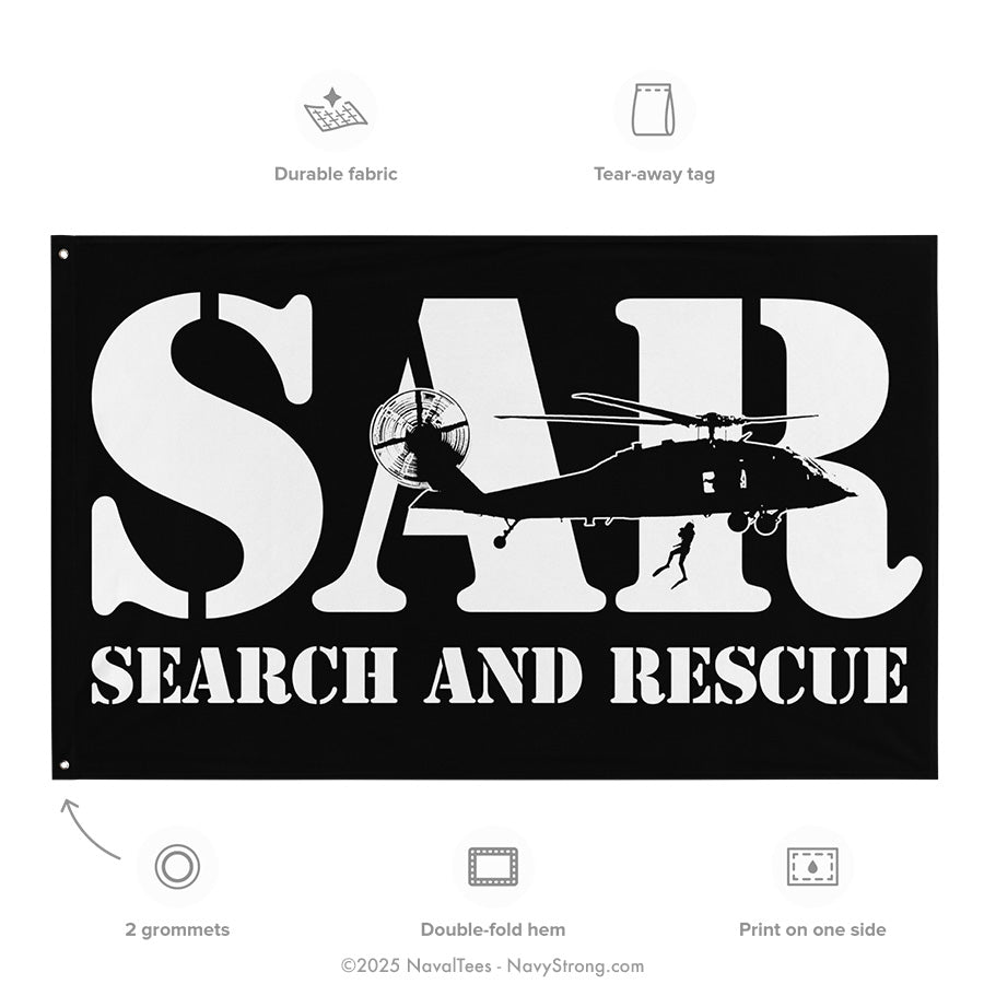 "SAR HELO" Flag | 55" x 34"