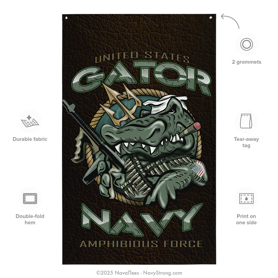 "Gator Navy" Flag | 55" x 34"