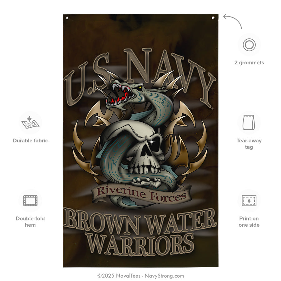 "Brown Water" Flag | 55" x 34"