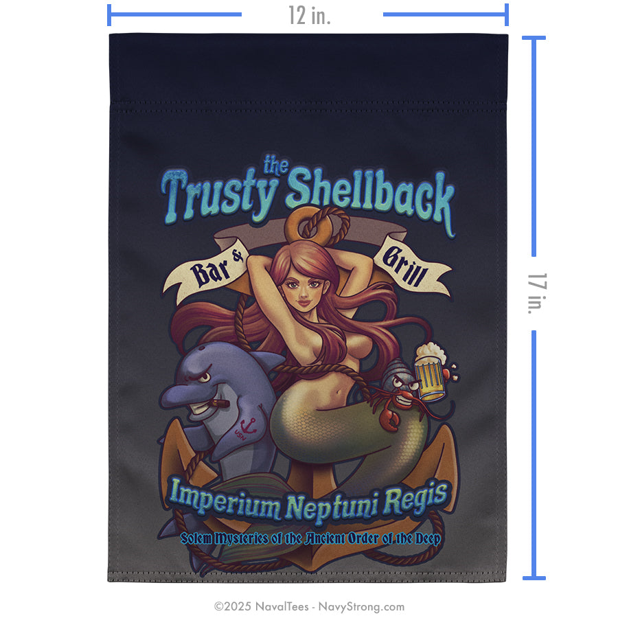 "Trusty Shellback" Garden Flag | 12" x 17"