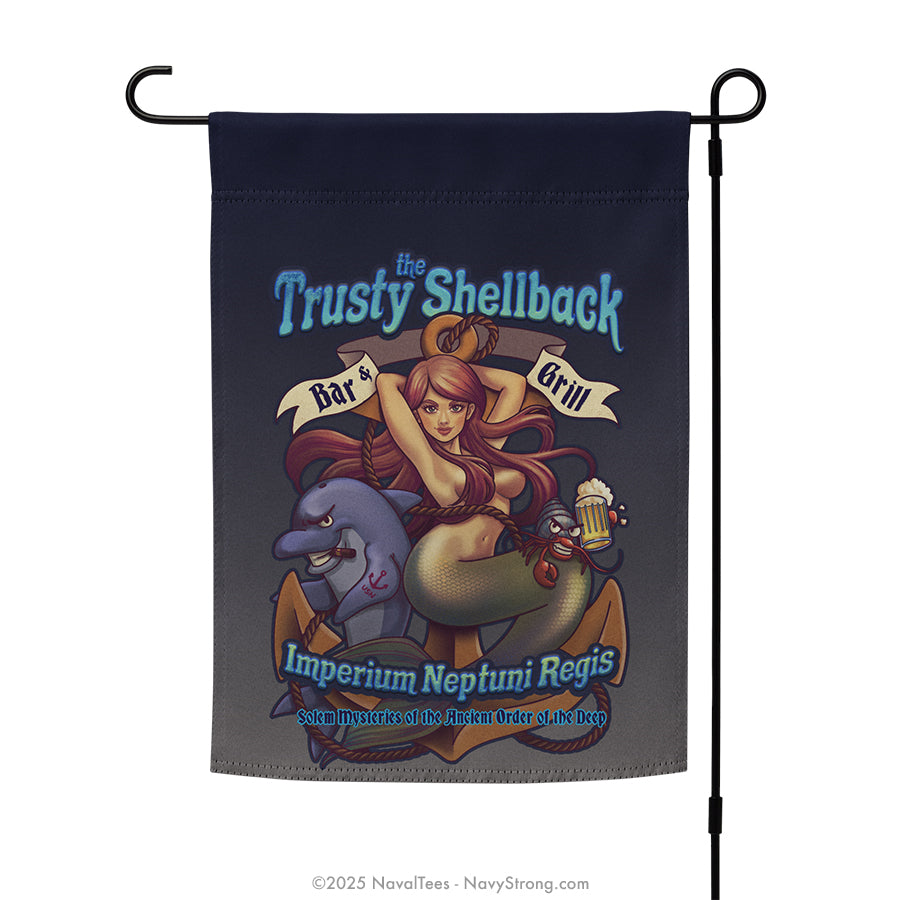 "Trusty Shellback" Garden Flag | 12" x 17"
