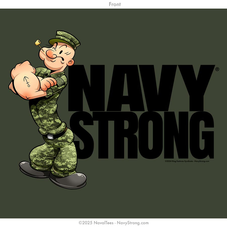 "Popeye NWU" Long Sleeve Tee | Military Green