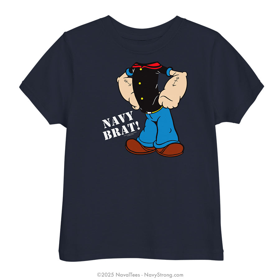 "Navy Brat Popeye" Toddler Tee | Navy