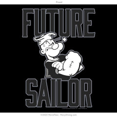 "Future Sailor Popeye" Toddler Tee | Black