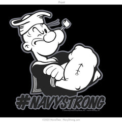 "Popeye Hashtag" Tee | Black
