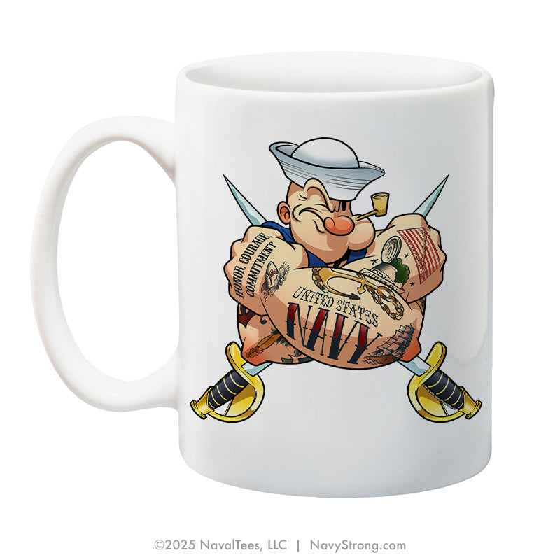 "Tattooed Popeye" | 15 oz Coffee Mug