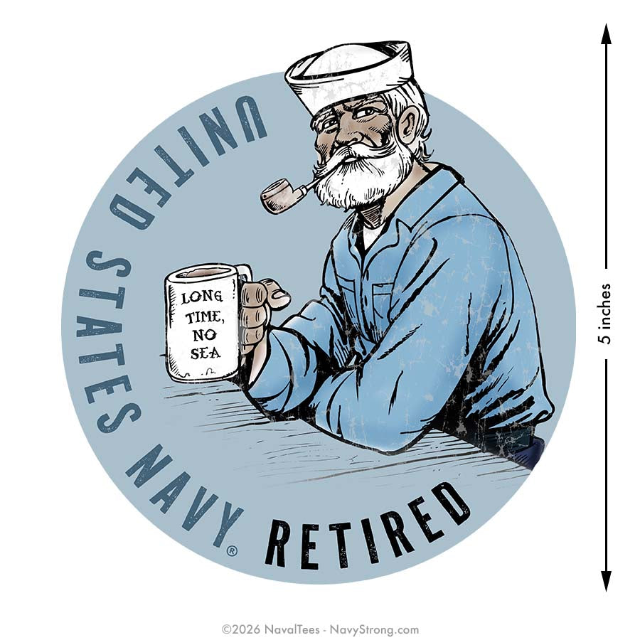 "Long Time, No Sea" | 5 inch Vinyl Decal
