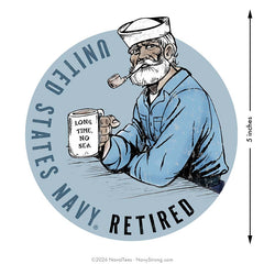 "Long Time, No Sea" | 5 inch Vinyl Decal