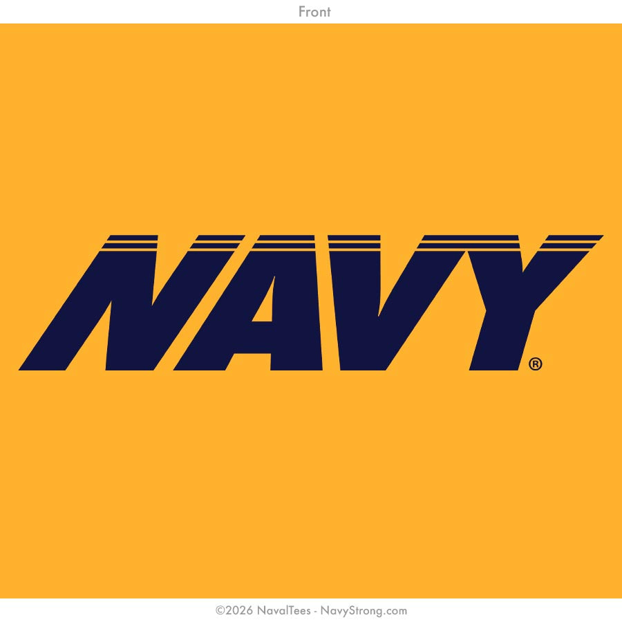 "Athletic Navy" Tee | Gold