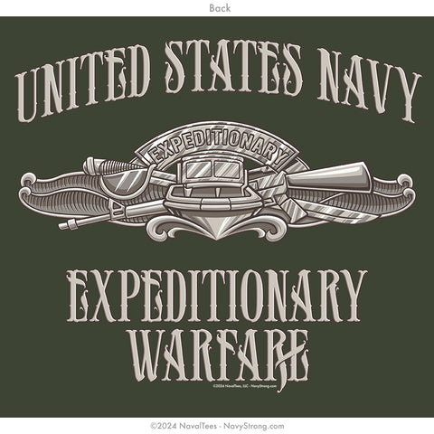 "Expeditionary Warfare" Hooded Sweatshirt | Military Green