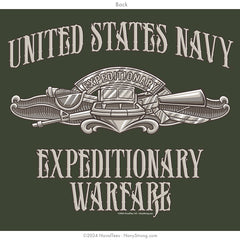 "Expeditionary Warfare" Hooded Sweatshirt | Military Green