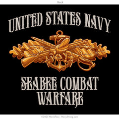"Seabee Combat Warfare Officer" Tee | Black