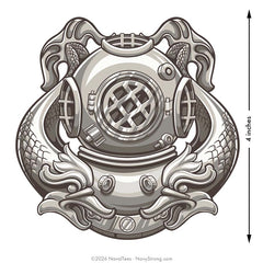 "First Class Diver" Warfare Pin | 4 inch Vinyl Decal