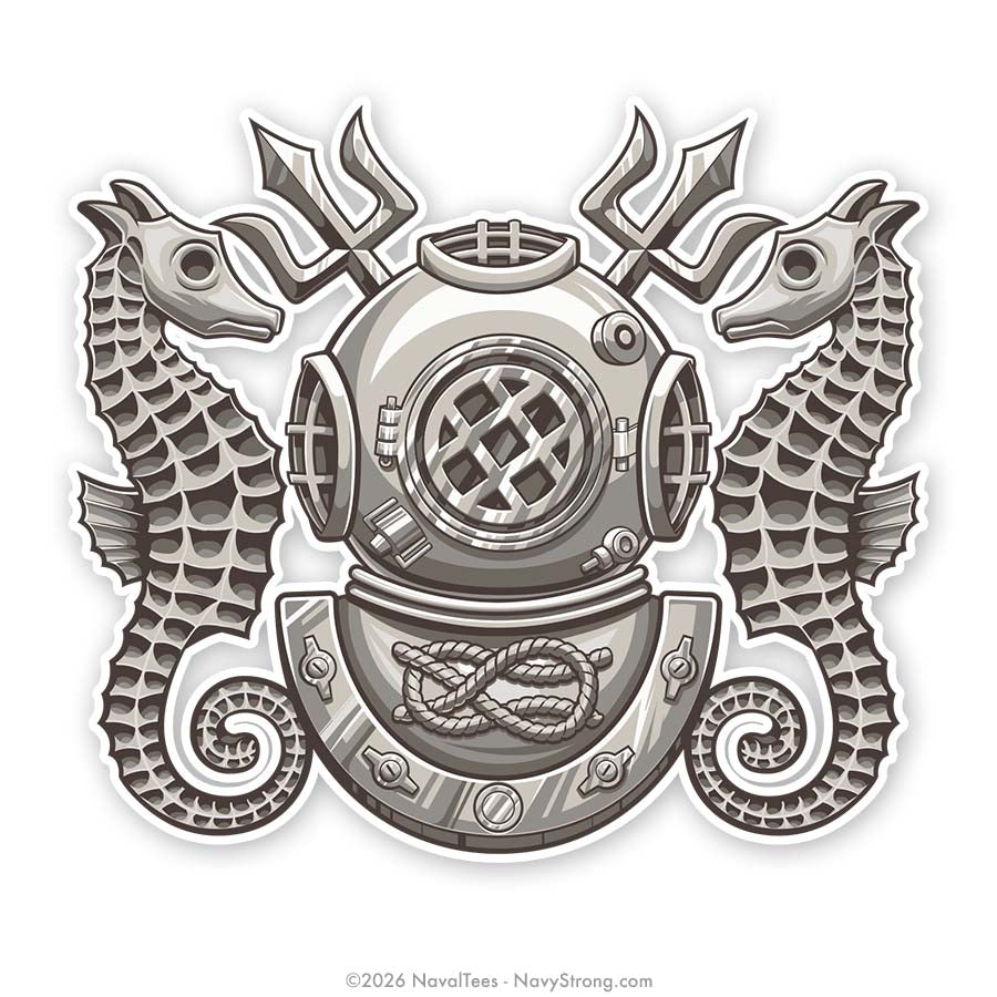 "Master Diver" Warfare Pin | 5 inch Vinyl Decal