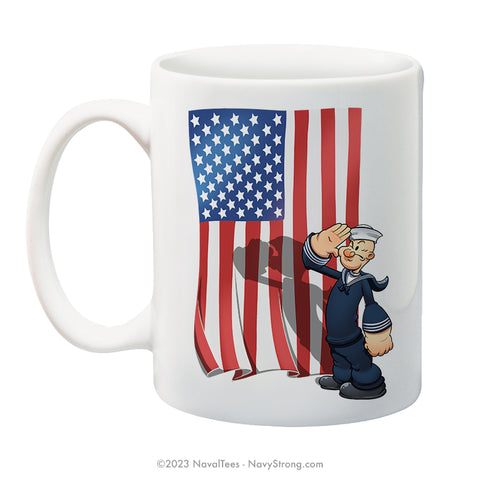 "Patriotic Popeye" | 15 oz Coffee Mug