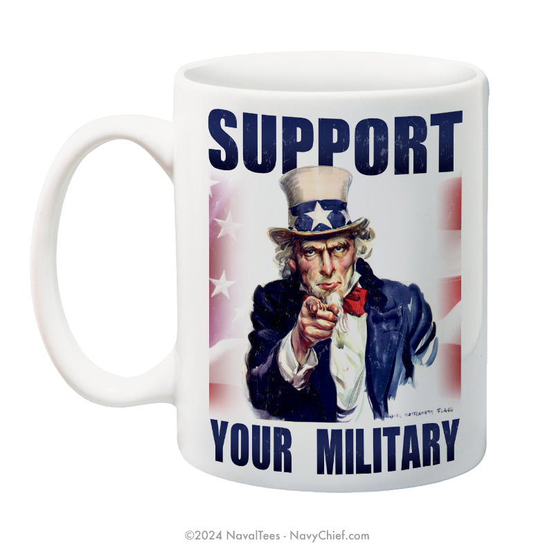 "Support Your Miitary" - 15 oz Coffee Mug