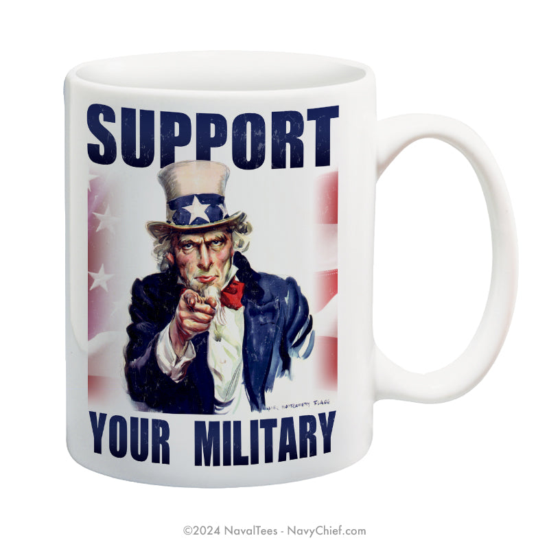 "Support Your Miitary" - 15 oz Coffee Mug