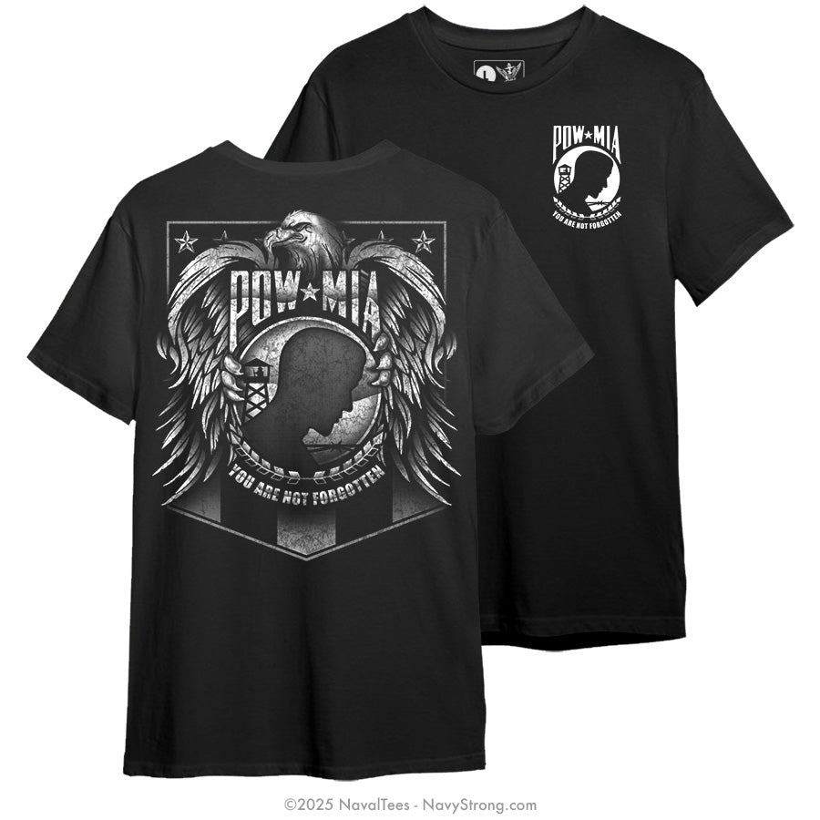 "POW MIA Eagle" Tee | Black