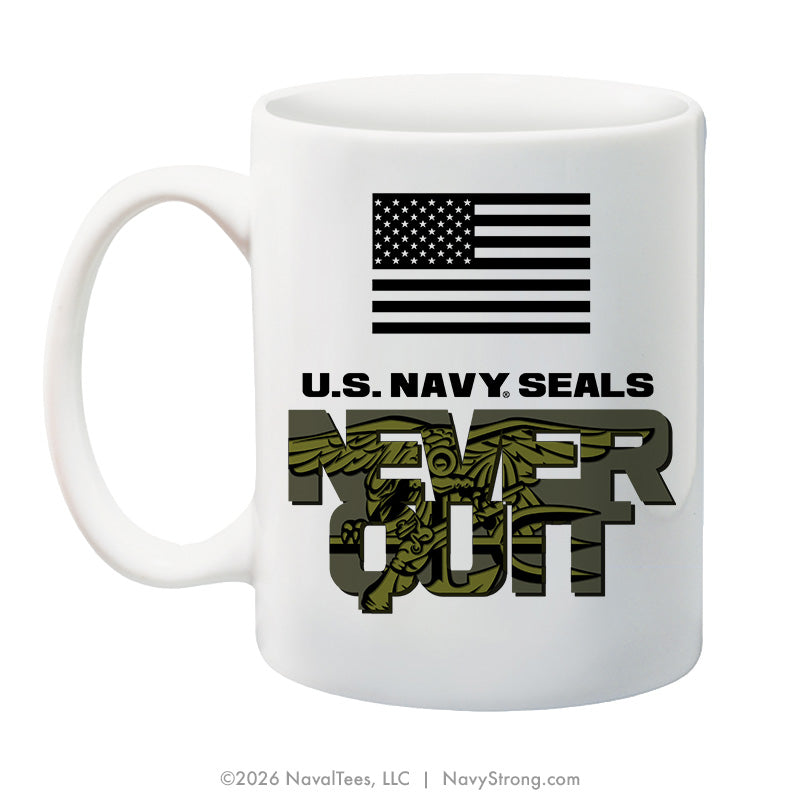 "Never Quit" | 15 oz Coffee Mug