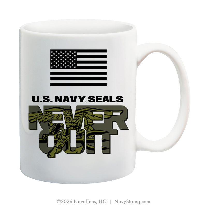 "Never Quit" | 15 oz Coffee Mug