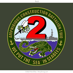 "Amphibious Construction Battalion Two" Tee | Mil Geen