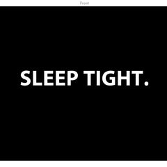 "Sleep Tight" Hooded Sweatshirt | Black