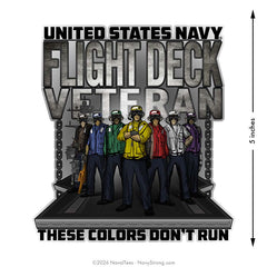 "Flight Deck Veteran" | 5.5 inch Vinyl Decal