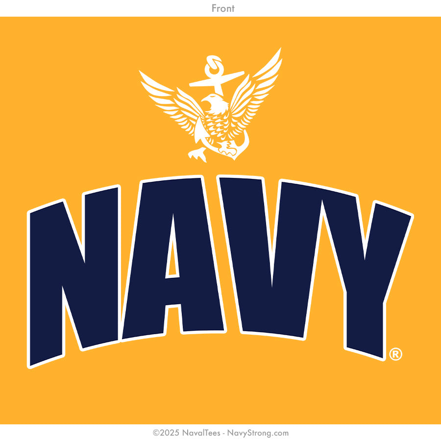 "Navy White Eagle" Tee | Gold