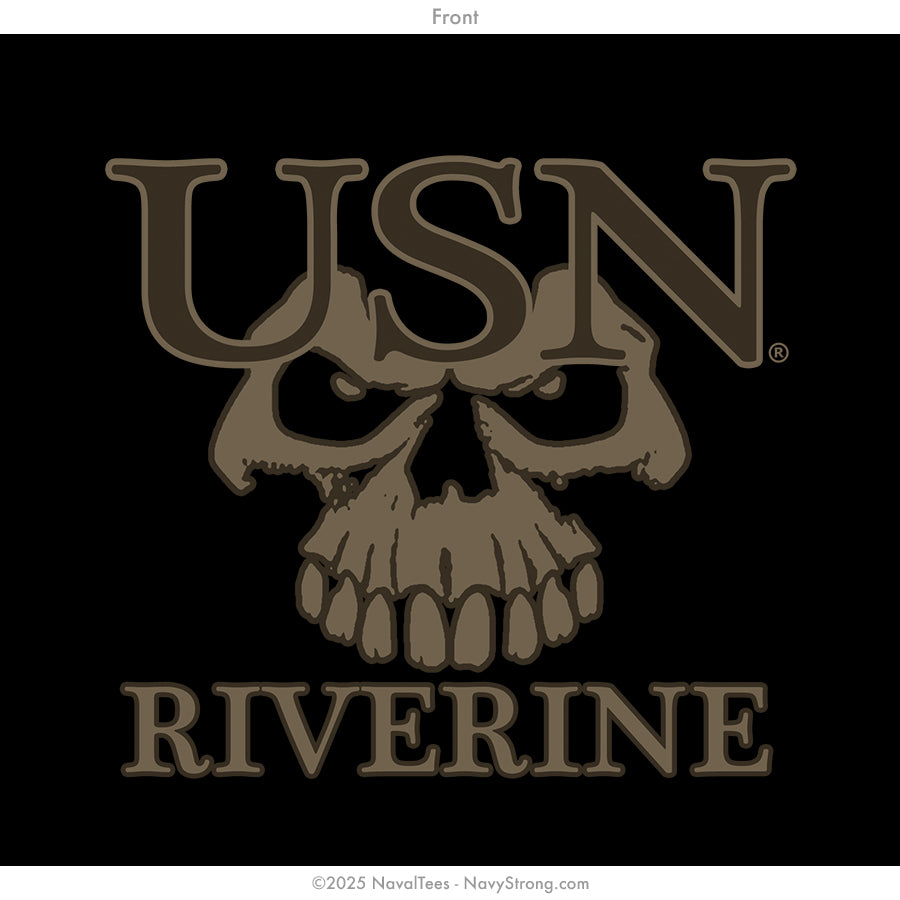 "Brown Water Riverine" Long Sleeve Tee | Black