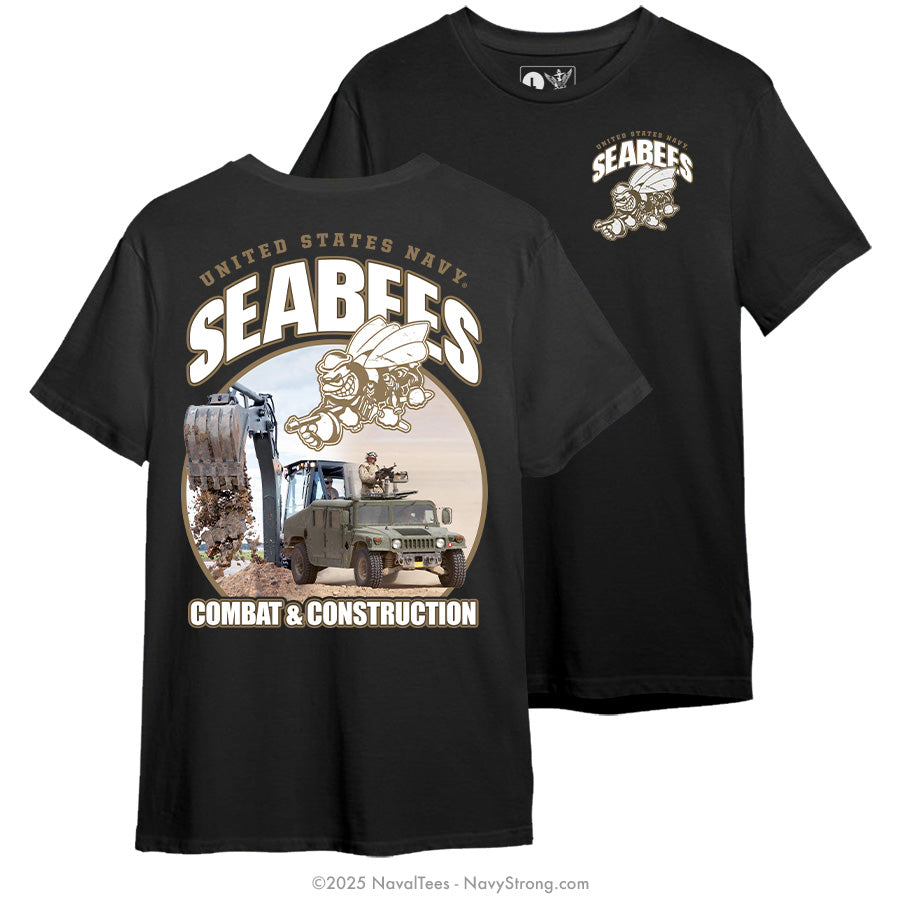 "Combat & Construction" Tee | Black