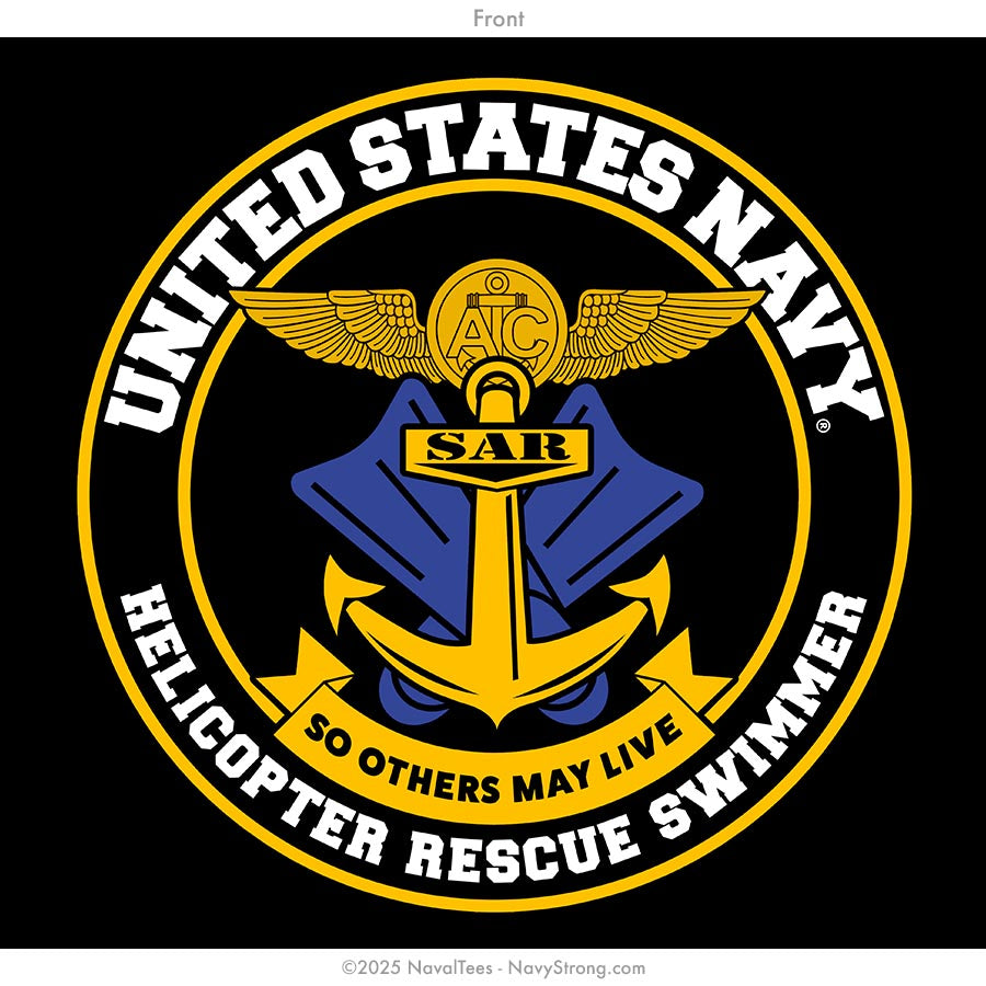 "Helo Rescue Swimmer" Tee | Black