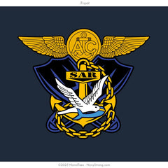 "Aviation Rescue Swimmer" Hooded Sweatshirt | Navy