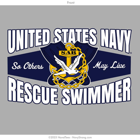 "USN Rescue Swimmer" Tee | Grey