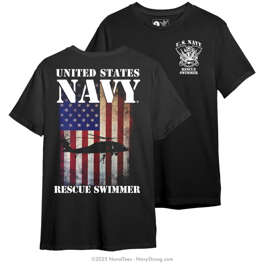 "American Flag SAR" Tee | Black