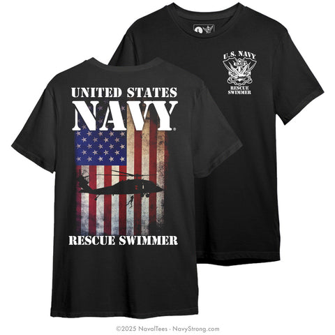 "American Flag SAR" Tee | Black