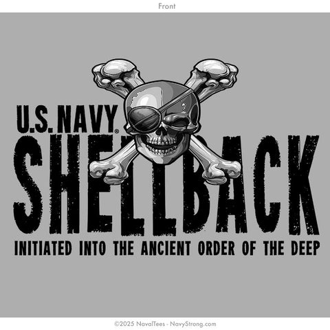 "Shellback Skull & Crossbones" Tank | Grey