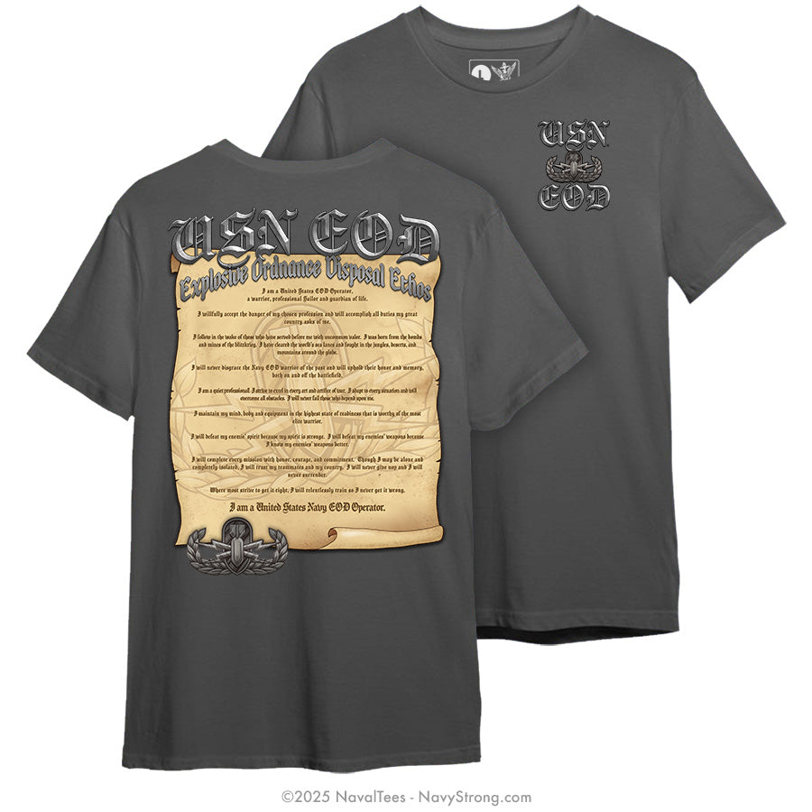 "EOD Ethos" Tee | Charcoal
