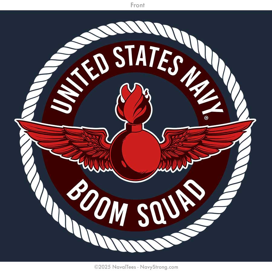"Boom Squad" Tee | Navy