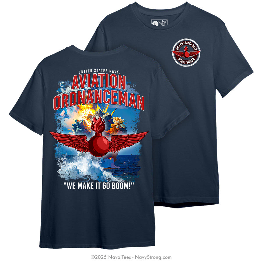 "Boom Squad" Tee | Navy
