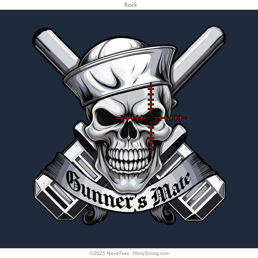 "Gunner Skull" Long Sleeve Tee | Navy