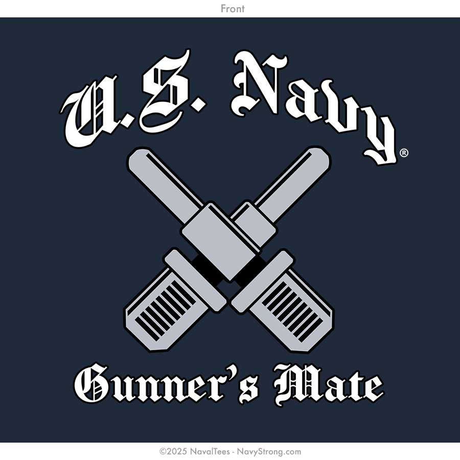 "Gunner Skull" Long Sleeve Tee | Navy
