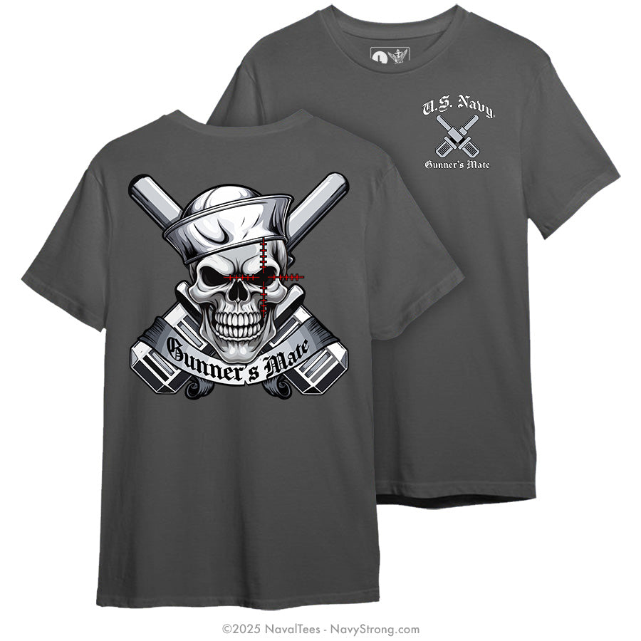 "Gunner Skull" Tee | Charcoal