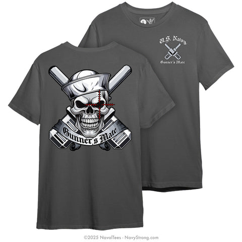 "Gunner Skull" Tee | Charcoal