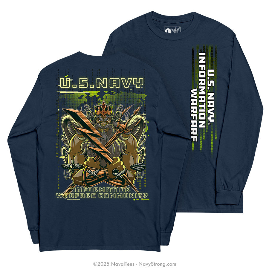 "IW Neptune" Long Sleeve Tee | Navy