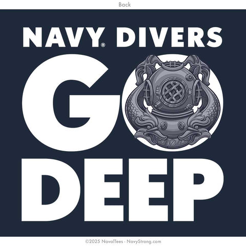 "Go Deep" Tee | Navy